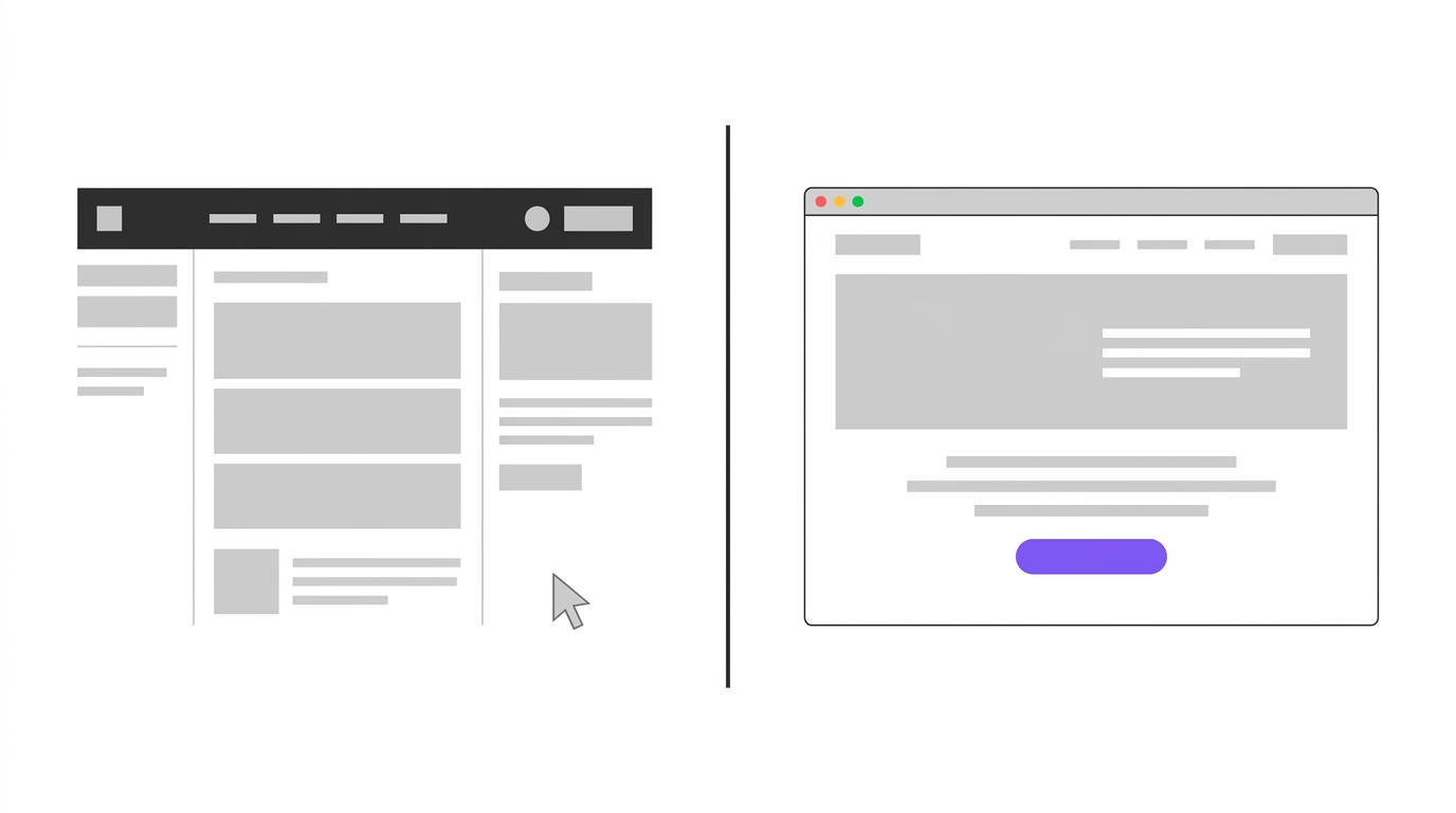 Website erstellen lassen oder selbst machen? Ehrlicher Vergleich (Wix, WordPress, Agentur, Custom Code) – Beitragsbild